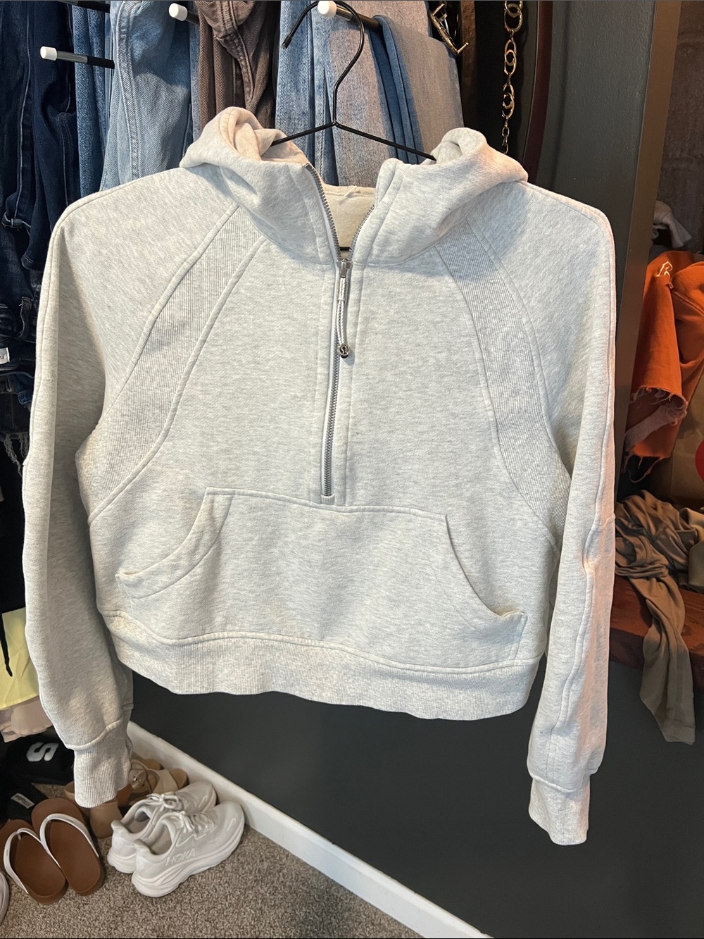 Women’s scuba oversized half zip hoodie lululemon, xs/s